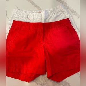 2 pairs of J. Crew Chino Shorts